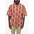 DSQUARED2 Floral Patterned Bowling Shirt With Wrinkled Effect Multicolor
