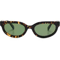 Ochelari de soare Tortoiseshell Sparks Oval Sunglasses With Golden-Effect Mono Femei