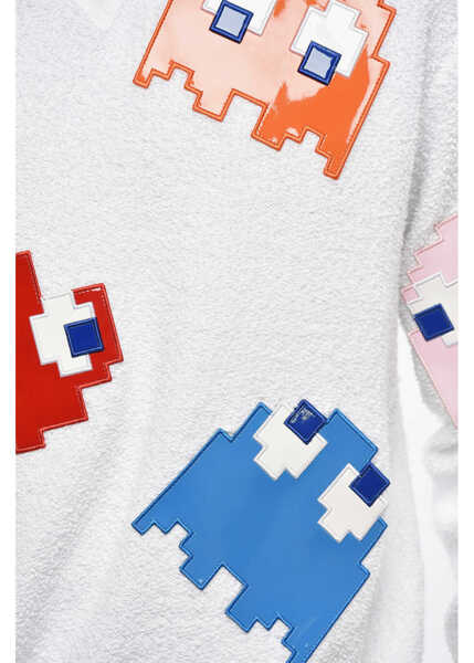 Bluze de trening DSQUARED2 Pac-Man Cotton Cool Fit Crew-Neck Sweatshirt With Contrastin White Barbati (BM 19207751) 3