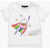 DSQUARED2 Crew Neck Superhero T-Shirt With Print White