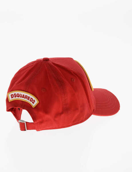 Sepci DSQUARED2 Embroidered I Love Beer Baseball Cap Red Barbati (BM 19207781) 2