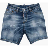 Pantaloni scurti Distressed Eviction Notice Denim Shorts Fete