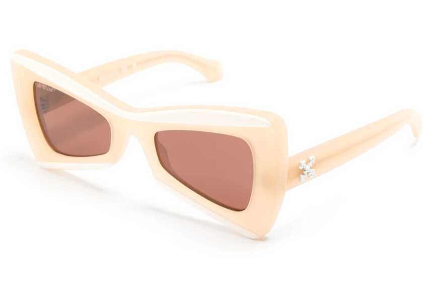 Ochelari de soare Off-White Two-Tone Nashville Butterfly Sunglasses Beige Femei (BM 19207808) 2