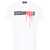 DSQUARED2 Crew Neck Bloody Red T-Shirt With Embossed Print White