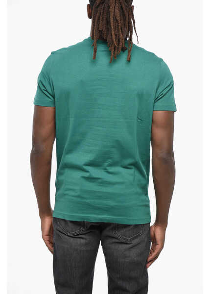 Tricouri Diesel Solid Color T-Diegor-E17-Out Crew-Neck T-Shirt With Tone On Green Barbati (BM 19207886) 2
