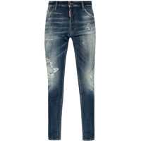 Blugi slim fit Distressed Effect Cool Guy Jeans With Visible Stitching 17Cm Barbati