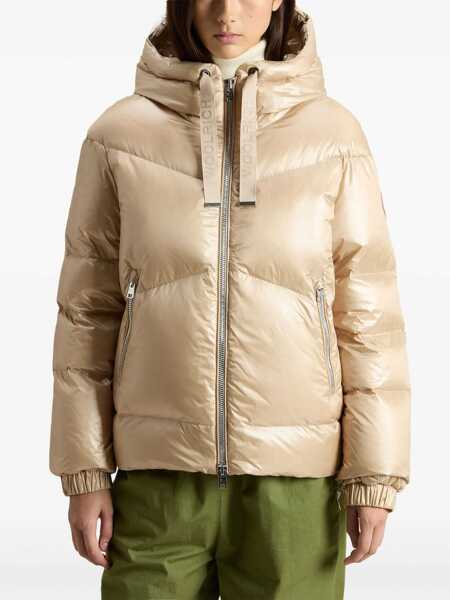 Jachete Woolrich Padded Aliquippa Jacket With Hood Beige Femei (BM 19207910) 3