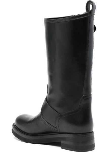 Botine Paris Texas Leather Detroit Boots With Double Buckle Black Femei (BM 19207928) 3
