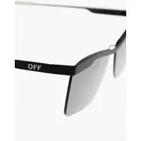 Ochelari de soare Dama - Ochelari de soare Off-White Rectangolar Rimini Sunglasses With Contrasting Temple Black Femei (BM 19207931) - B-mall.ro