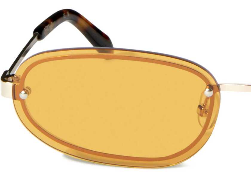 Ochelari de soare Off-White Occhiali Da Sole Ovali Miami Con Monogram E Dettaglio Tartar Gold Femei (BM 19207934) 3