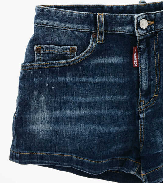 Pantaloni scurti DSQUARED2 5-Pocketed Ceresio 9 Denim Shorts Blue Fete (BM 19207937) 2