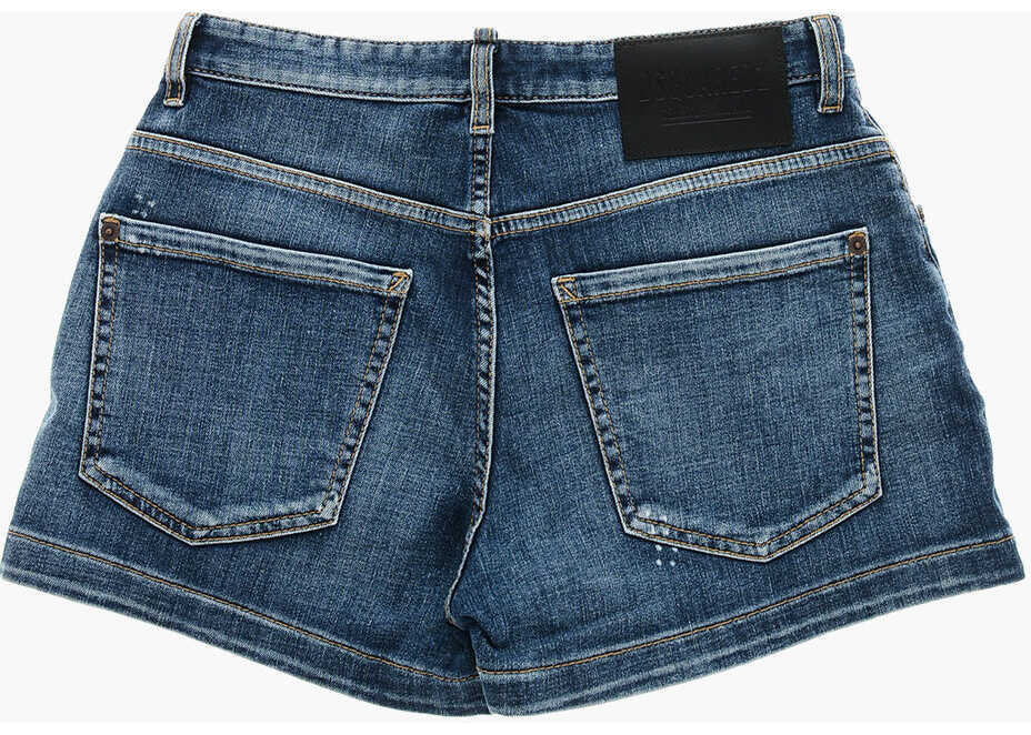Pantaloni scurti DSQUARED2 5-Pocketed Ceresio 9 Denim Shorts Blue Fete (BM 19207937) 3