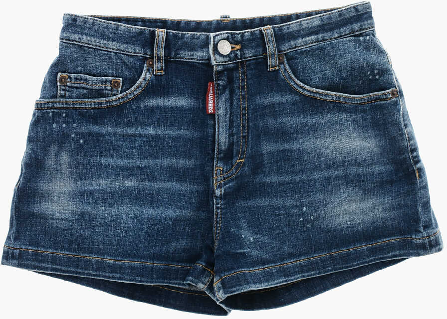 Pantaloni scurti DSQUARED2 5-Pocketed Ceresio 9 Denim Shorts Blue Fete (BM 19207937) 1