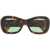 Off-White Tortoiseshell Pablo Goggles Sunglasses Brown