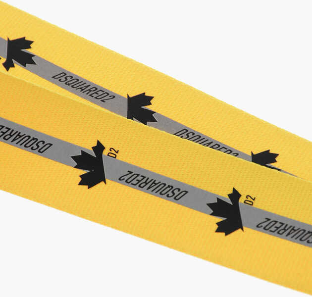 Coliere DSQUARED2 Logoed Badge Holder Tape Yellow Barbati (BM 19207970) 3