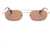 Off-White Golden-Effect Vaiden Oval Sunglasses With Tortoiseshell Deta Gold