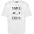 Moschino Couture! Solid Color Same Old Chic Crew-Neck T-Shirt With Co White