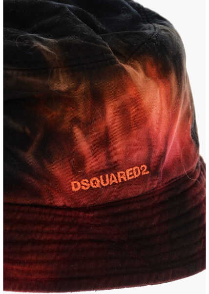 Cravate DSQUARED2 Tie Dye Cotton Bucket Hat Red Barbati (BM 19207979) 3