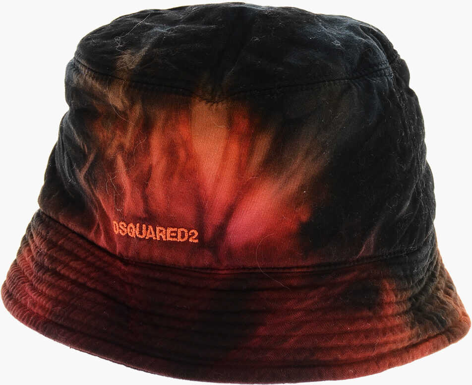 Cravate DSQUARED2 Tie Dye Cotton Bucket Hat Red Barbati (BM 19207979) 1