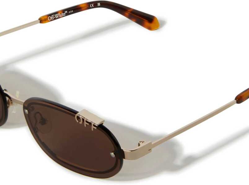 Ochelari de soare Off-White Oval Miami Sunglasses With Monogram And Tortoiseshell Detail Brown Femei (BM 19207985) 2