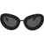Off-White Oversized Tokyo Round Sunglasses With Cut Out Details Black