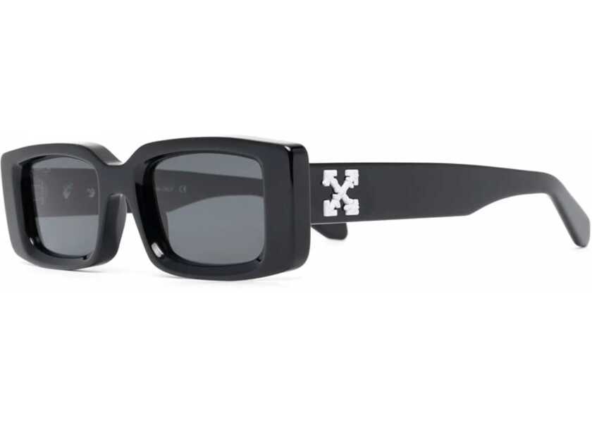 Ochelari de soare Off-White Solid Color Arthur Rectangular Sunglasses With Monogram Black Femei (BM 19207997) 2