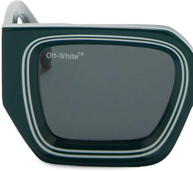 Ochelari de soare Off-White Rectangular Francisco Sunglassses With Contrasting Details Green Femei (BM 19208000) 3