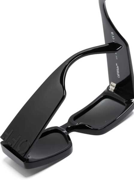 Ochelari de soare Off-White Rectangular Milano Sunglasses With Maxi Temple Black Femei (BM 19208003) 3
