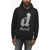 Diesel Brushed Cotton Ginnout Hoodie With Printed Logo Black