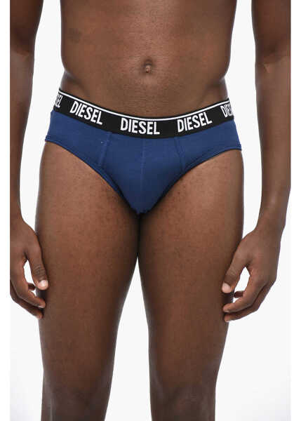 Chiloti Diesel Set Of 3 Stretch Cotton Umbr-Andre Briefs With Logoed Elasti Multicolor Barbati (BM 19209785) 4
