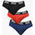 Diesel Set Of 3 Stretch Cotton Umbr-Andre Briefs With Logoed Elasti Multicolor