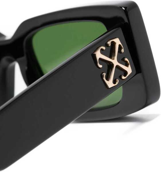 Ochelari de soare Off-White Solid Color Arthur Rectangular Sunglasses With Monogram Black Femei (BM 19209800) 3