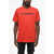 Diesel Lightweight Cotton T-Just 14-6 Crew-Neck T-Shirt With Contra Red