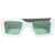 Off-White Color Block Seattle Rectangular Sunglasses White