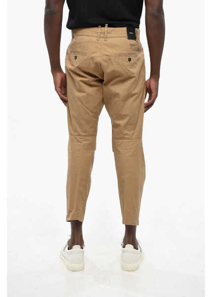 Pantaloni casual DSQUARED2 Straight Leg Skipper Fit Pants Brown Barbati (BM 19209830) 2