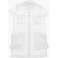 Camasi de blugi pentru Fete - Camasi de blugi DSQUARED2 Denim Shirt Dress With Utility Pockets White Fete (BM 19209833) - B-mall.ro
