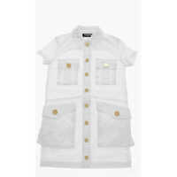 Camasi de blugi Denim Shirt Dress With Utility Pockets Fete