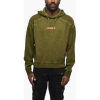 Bluze de trening Vintage Effect Cipro Fit Hoodie With Printed Logo Barbati