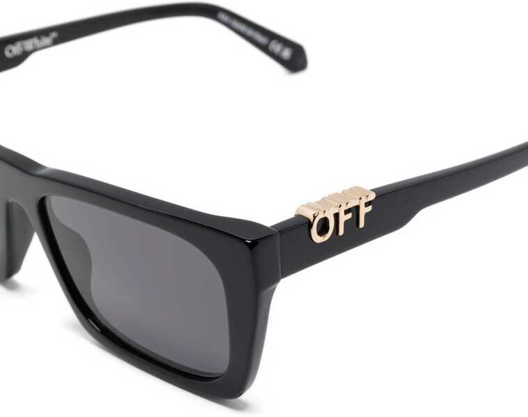 Ochelari de soare Off-White Rectangular Albany Sunglasses With Golden-Effect Monogram Black Femei (BM 19209842) 3