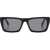 Off-White Rectangular Albany Sunglasses With Golden-Effect Monogram Black