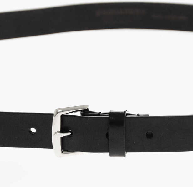 Curele DSQUARED2 Leather Belt With 25Mm Chain Detail Black Barbati (BM 19209857) 3