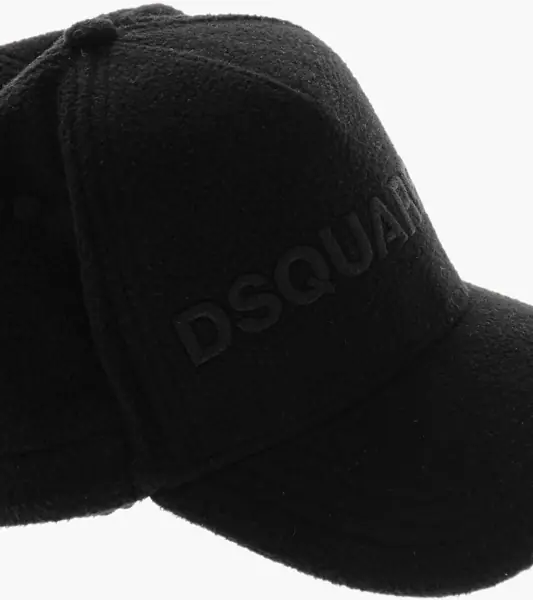 Sepci DSQUARED2 Pile Baseball Cap With Drawstring Black Barbati (BM 19209860) 3