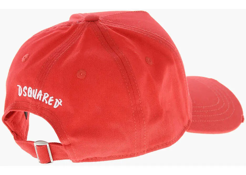 Sepci DSQUARED2 Printed Teenager Baseball Cap Red Barbati (BM 19209863) 2
