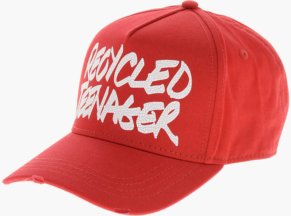 Sepci DSQUARED2 Printed Teenager Baseball Cap Red Barbati (BM 19209863) 1