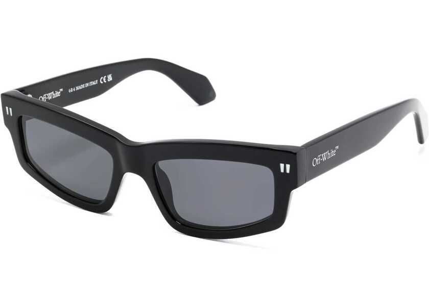 Ochelari de soare Off-White Solid Color Miramar Rectangular Sunglasses Black Femei (BM 19209872) 2