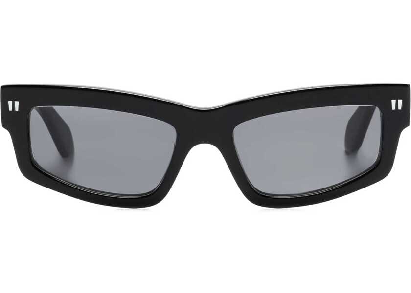 Ochelari de soare Off-White Solid Color Miramar Rectangular Sunglasses Black Femei (BM 19209872) 1