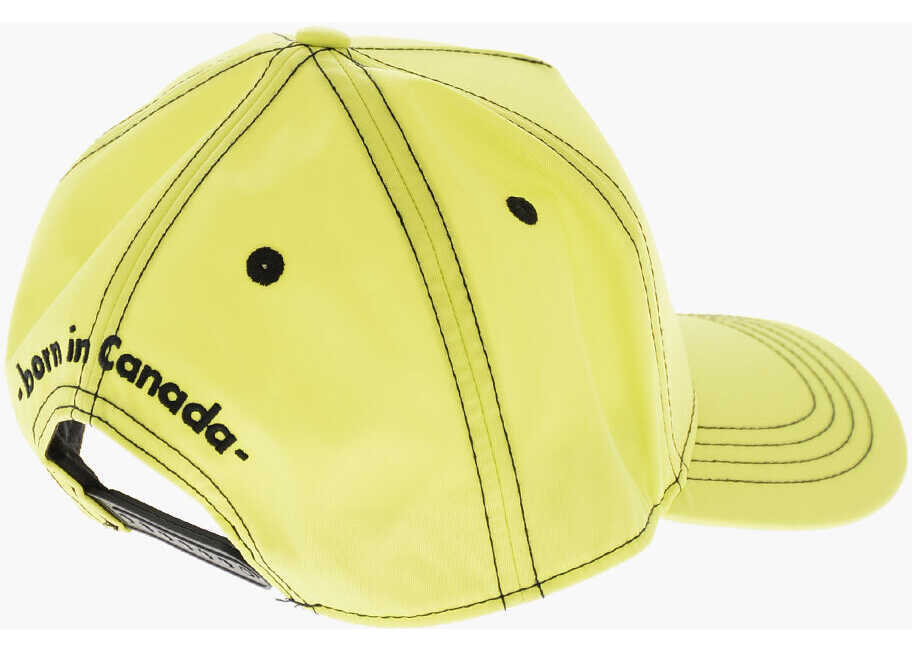Sepci DSQUARED2 Nylon Baseball Cap With Visible Stitchings Green Barbati (BM 19209878) 2