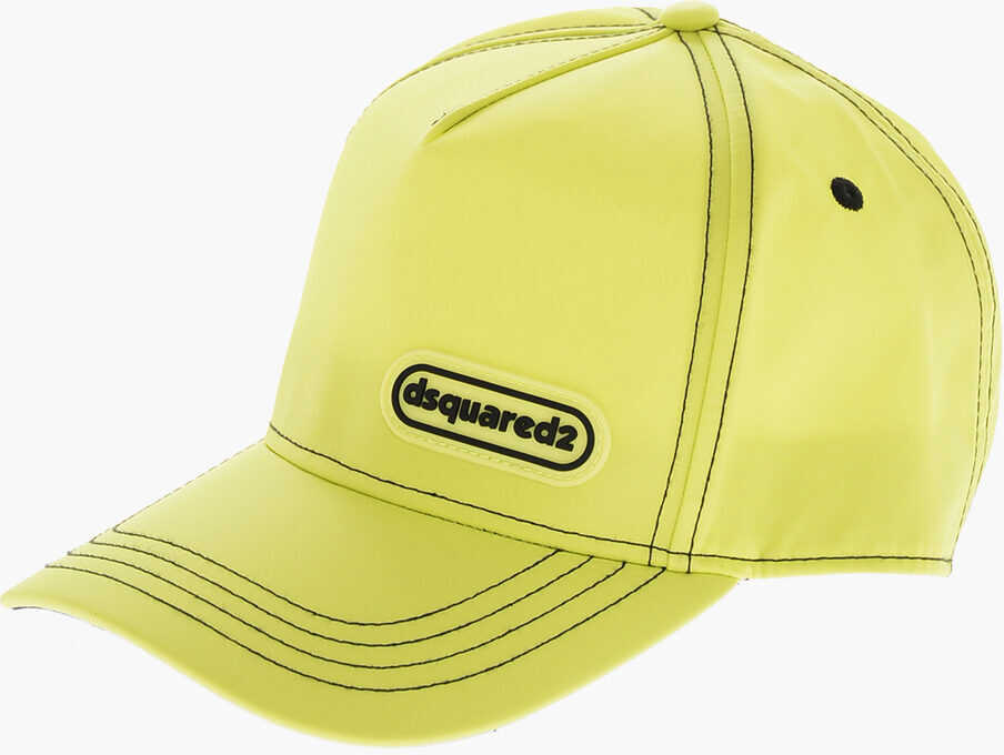 Sepci DSQUARED2 Nylon Baseball Cap With Visible Stitchings Green Barbati (BM 19209878) 1