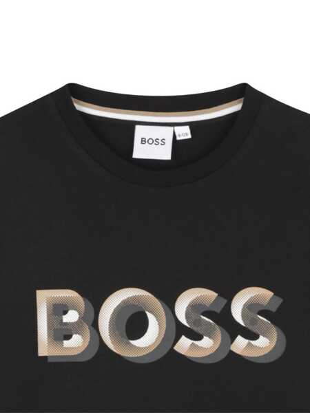 Tricouri Hugo Boss T-SHIRT Black   Baieti (BM 19209981) 3
