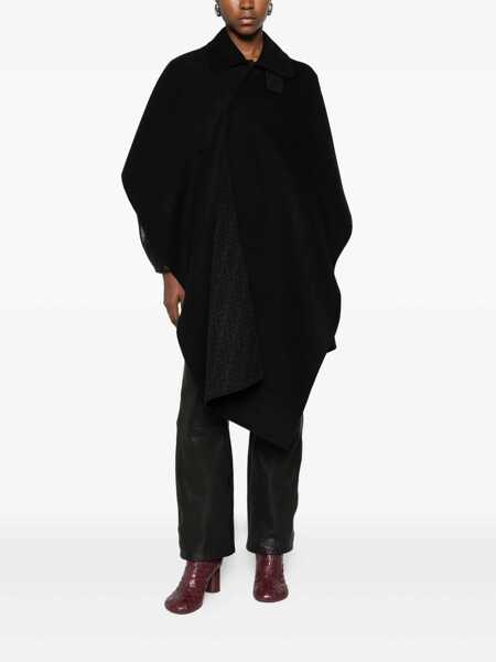 Geci Fendi Fendi Wool Cape Black Femei (BM 19210200) 2